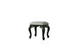 House - Delphine - Stool - Two Tone Ivory Fabric & Charcoal Finish The Unique Piece Furniture Furniture Store in Dallas, Ga serving Hiram, Acworth, Powder Creek Crossing, and Powder Springs Area