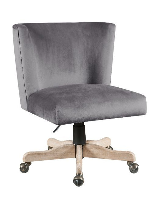 Cliasca - Office Chair - Gray Velvet Unique Piece Furniture
