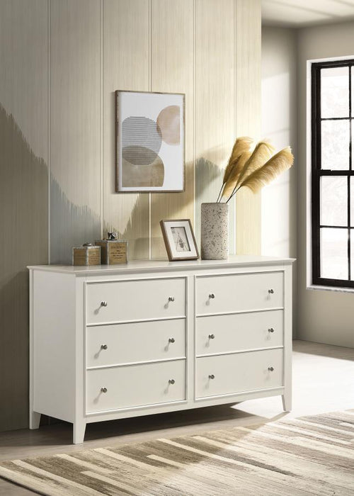 Selena - 6-Drawer Dresser - Buttermilk Unique Piece Furniture