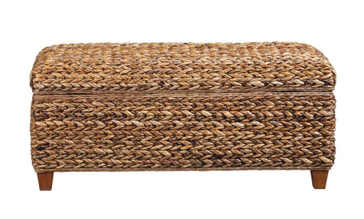 Laughton - Hand-Woven Banana Leaf Storage Trunk - Amber Unique Piece Furniture