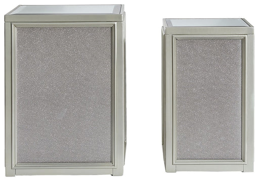 Traleena - Silver Finish - Nesting End Tables (Set of 2) Unique Piece Furniture