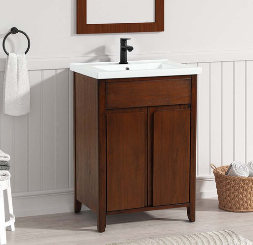 Lelia - Sink Cabinet - Walnut Finish Unique Piece Furniture