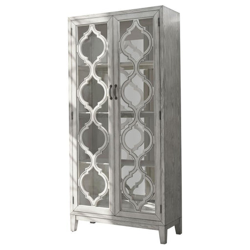Mckellen - 2-Door Tall Cabinet - Antique White Unique Piece Furniture
