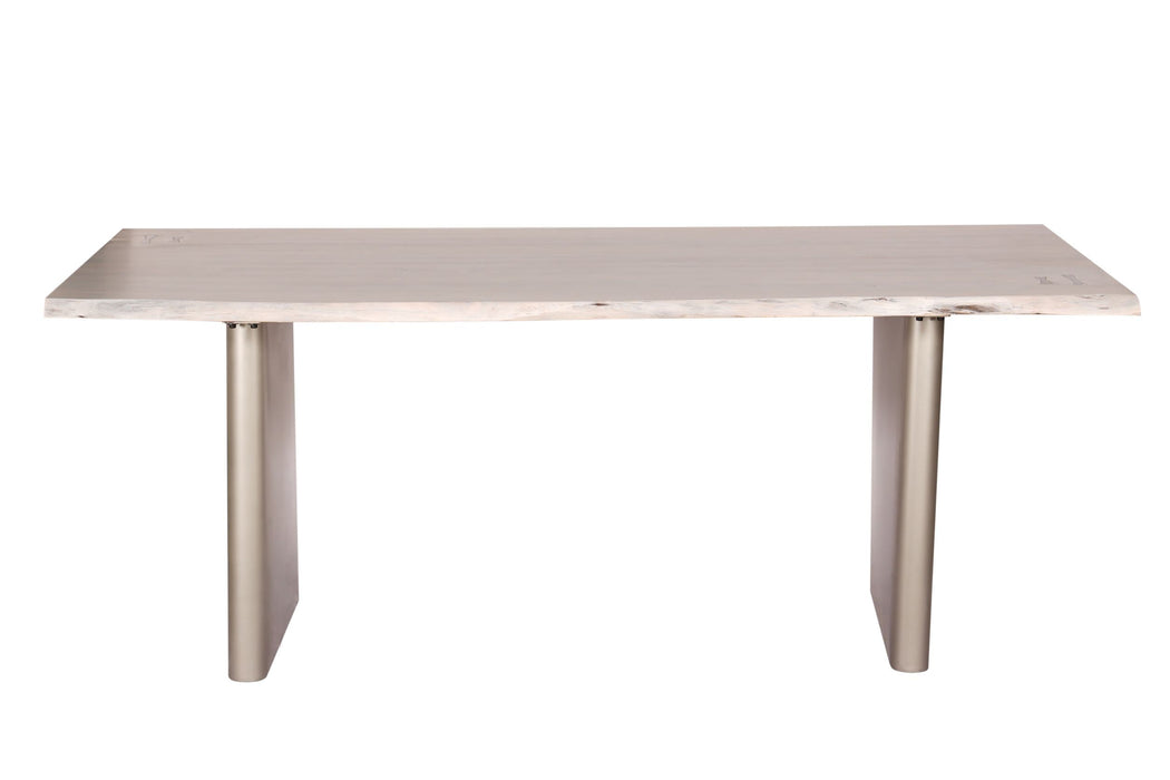 Live Edge Premium White Washed Dining Table