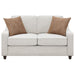 Christine - Upholstered Cushion Back Loveseat - Beige Unique Piece Furniture