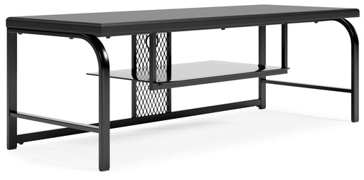 Lynxtyn - Black - TV Stand Unique Piece Furniture