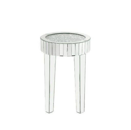 Ornat - End Table - Mirrored & Faux Diamonds - 24" Unique Piece Furniture