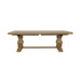 Florence - Double Pedestal Dining Table - Rustic Smoke Unique Piece Furniture