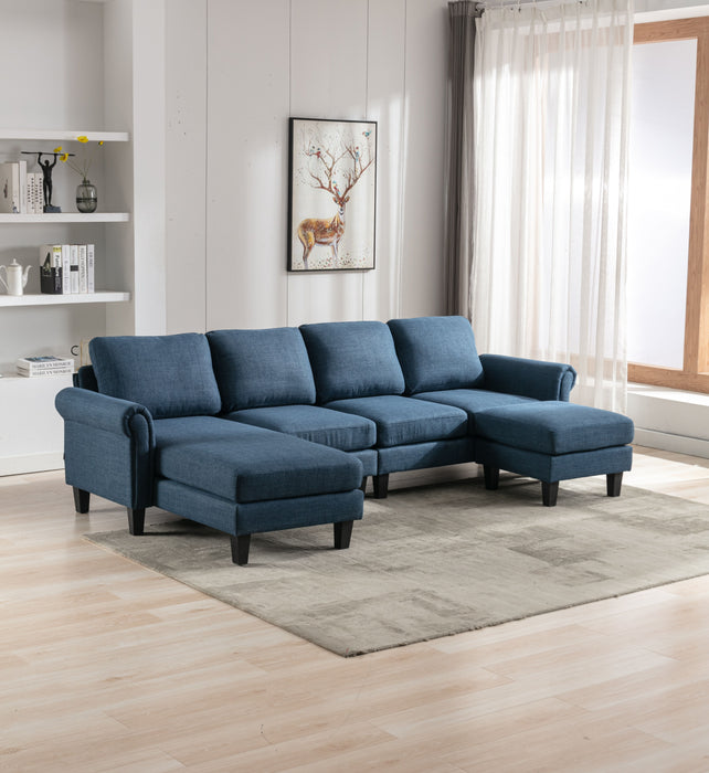 Coolmore Accent Sofa / Living Room Sofa Sectional Sofa - Sky Blue