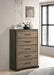 Baker - 5-Drawer Chest - Brown And Light Taupe Unique Piece Furniture