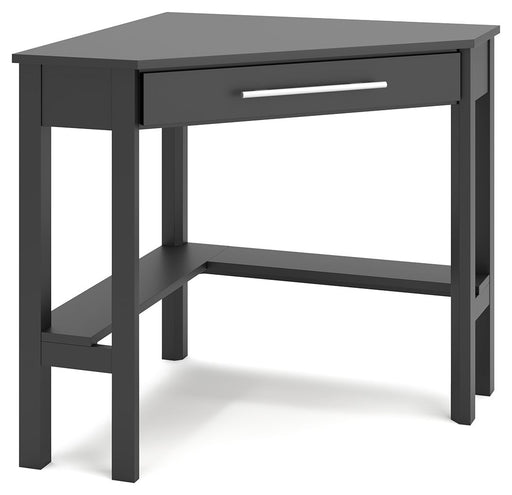 Otaska - Black - Corner Desk, Bookcase Unique Piece Furniture
