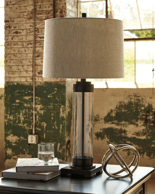 Talar - Clear / Bronze Finish - Glass Table Lamp Unique Piece Furniture