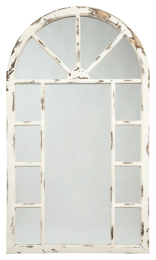 Divakar - Antique White - Accent Mirror Unique Piece Furniture