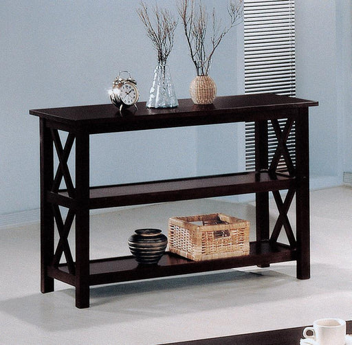 Rachelle - Sofa Table With 2-Shelf - Deep Merlot Unique Piece Furniture