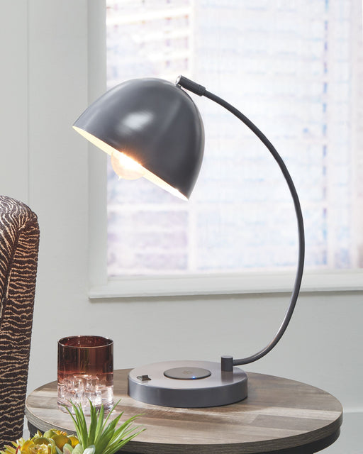 Austbeck - Gray - Metal Desk Lamp Unique Piece Furniture