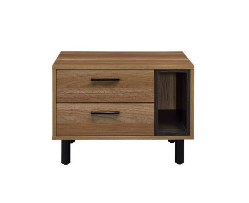 Trolgar - Accent Table - Brown Oak & Black Finish Unique Piece Furniture