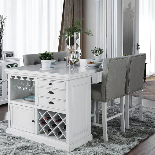 Sutton - Counter Height Table - Antique White Unique Piece Furniture