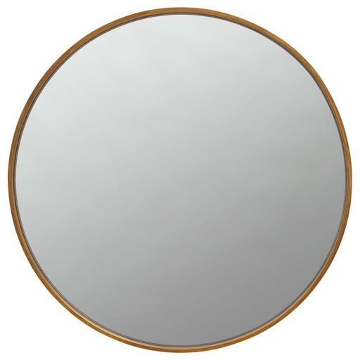 O'Malley - Round Mirror Brass Unique Piece Furniture