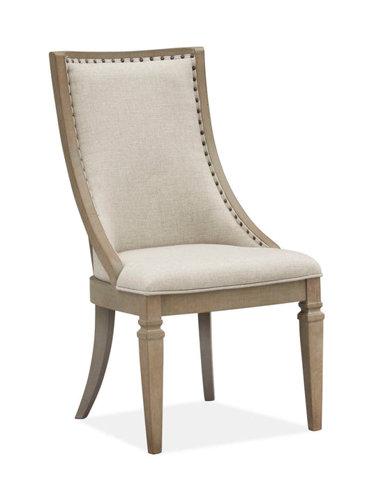 Lancaster - Dining Arm Chair With Upholstered Seat & Back (Set of 2) - Dovetail Grey