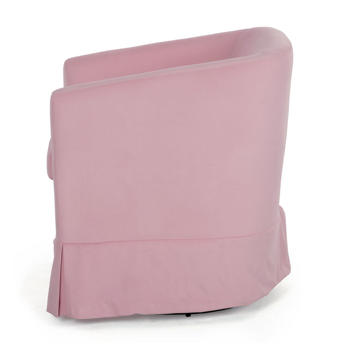 Wide Swivel Chair - Pink