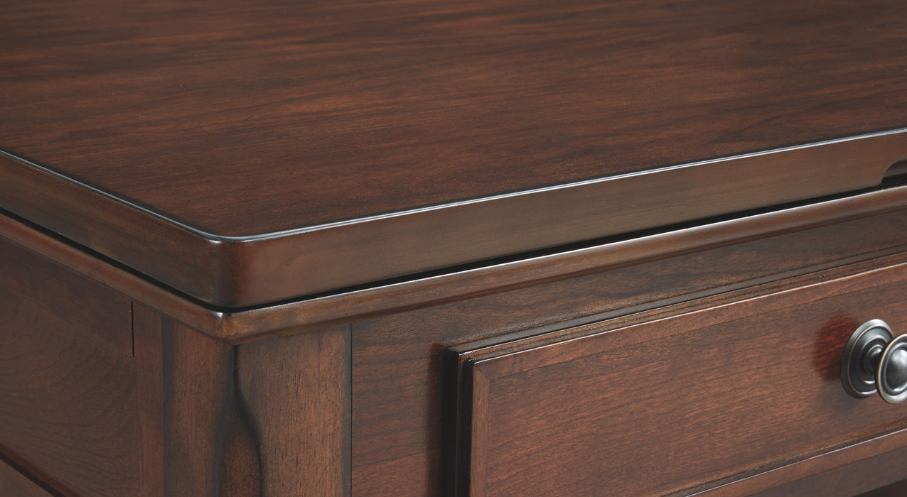 Porter - Rustic Brown - Lift Top Cocktail Table Unique Piece Furniture