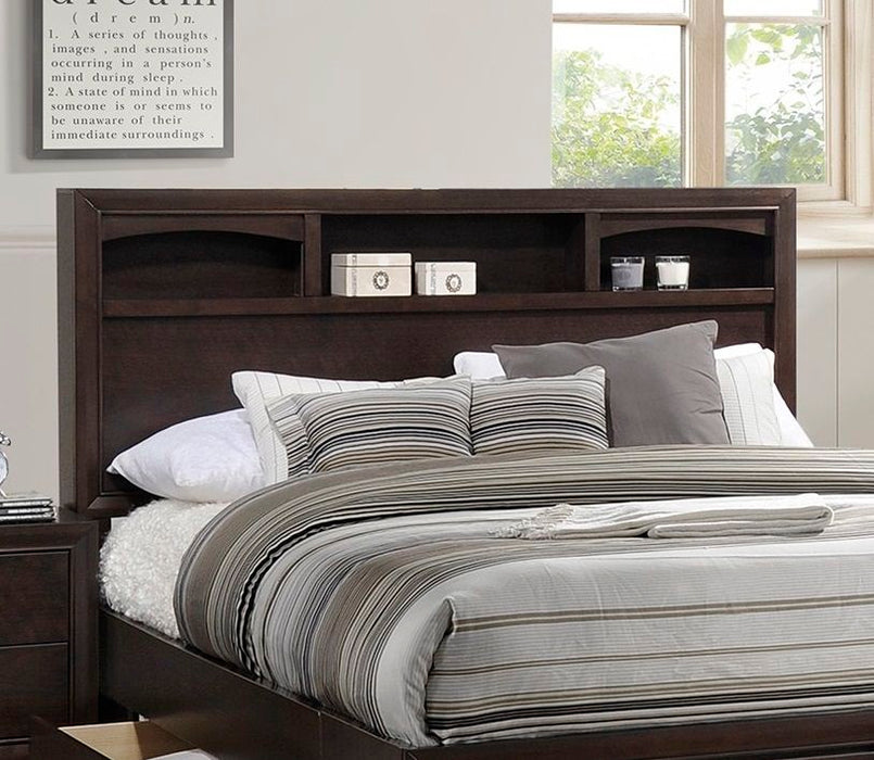 Modern Bedroom Storage Eastern King Size Bed Drawers Storage Headboard Footboard 1 Piece Bed Only
