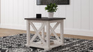 Dorrinson - White / Black / Gray - Square End Table Unique Piece Furniture