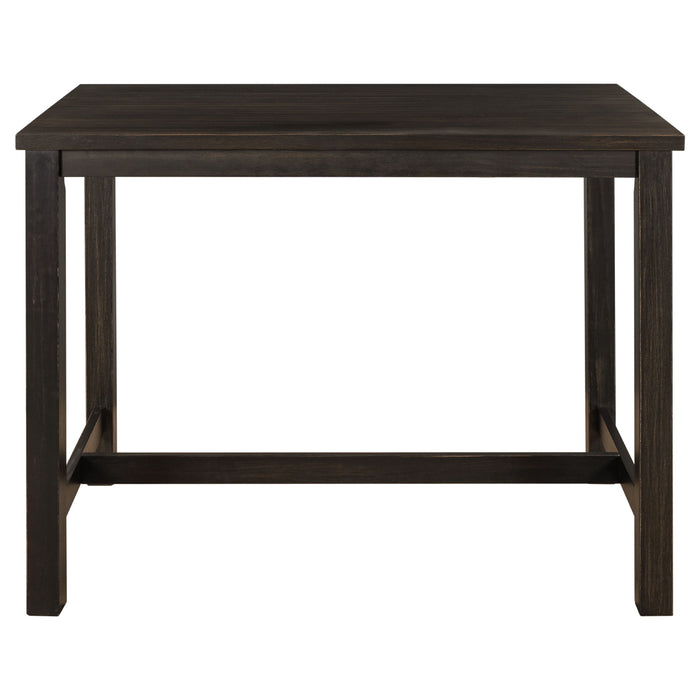 Topmax Rustic Wooden Counter Height Dining Table For Small Places, Espresso