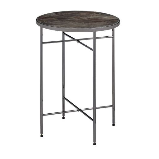 Bage - Accent Table - Glass & Black Nickel Unique Piece Furniture