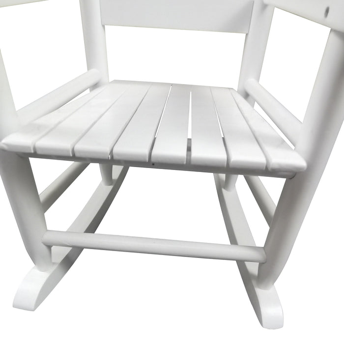 Children's Rocking White Chair-Indoor Or Outdoor - Suitable For Kids - Durable