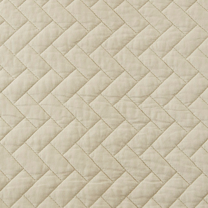 3 Piece Luxurious Oversized Quilt Set, Linen