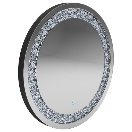 Landar - Round Wall Mirror - Silver Unique Piece Furniture