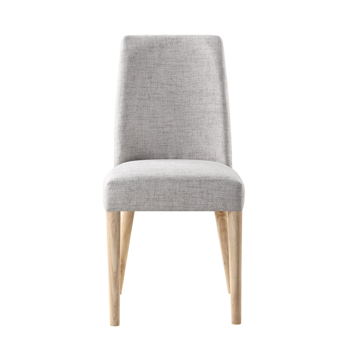 Taylor Chair With Natural Legs And Gray Fabric