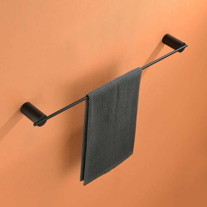 4 Piece Stainless Steel Bathroom Towel Rack Set, Wall Mount - Matt Black