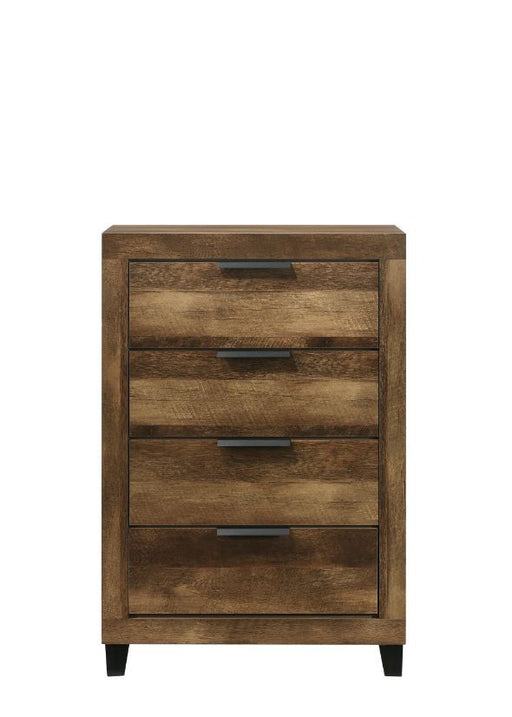 Morales - Chest - Rustic Oak Finish Unique Piece Furniture