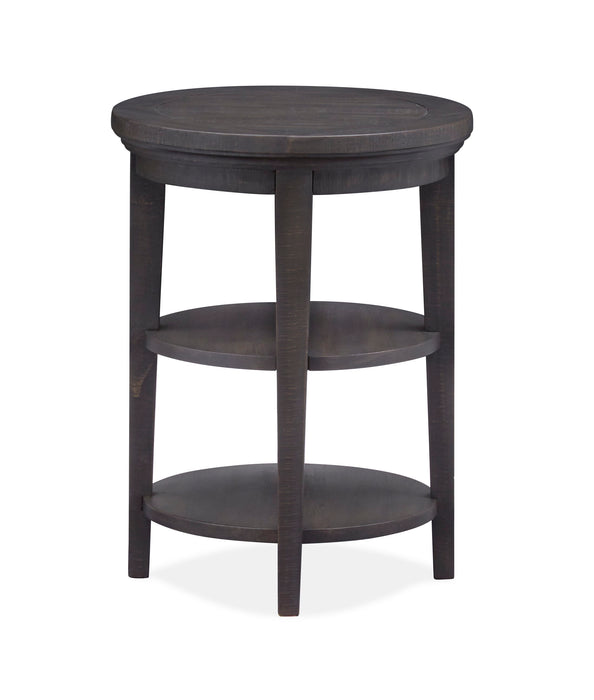 Westley Falls - Round Accent End Table - Graphite Unique Piece Furniture