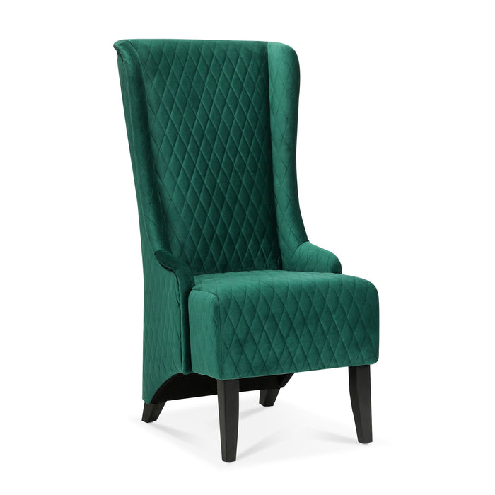 23.03" Wide Wing Back Chair, Side Chair For Living Room - Retro Green