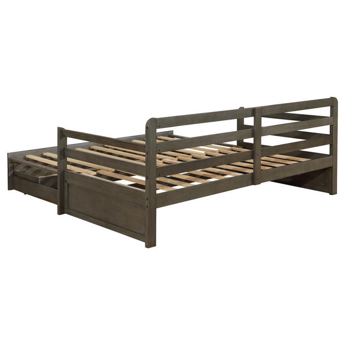 Sorrento - 2-Drawer Twin Daybed With Extension Trundle - Gray Unique Piece Furniture
