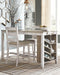 Skempton - White - Rectangular Counter Table With Storage Unique Piece Furniture