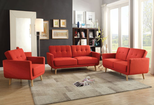 Sisilla - Sofa - Red Linen Unique Piece Furniture