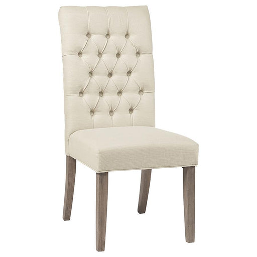 Douglas - Tufted Back Dining Chairs (Set of 2) - Vineyard Oak Unique Piece Furniture