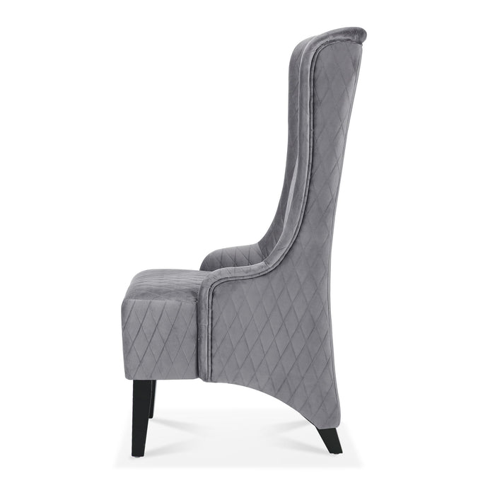 23.03" Wide Wing Back Chair, Side Chair For Living Room - Gray