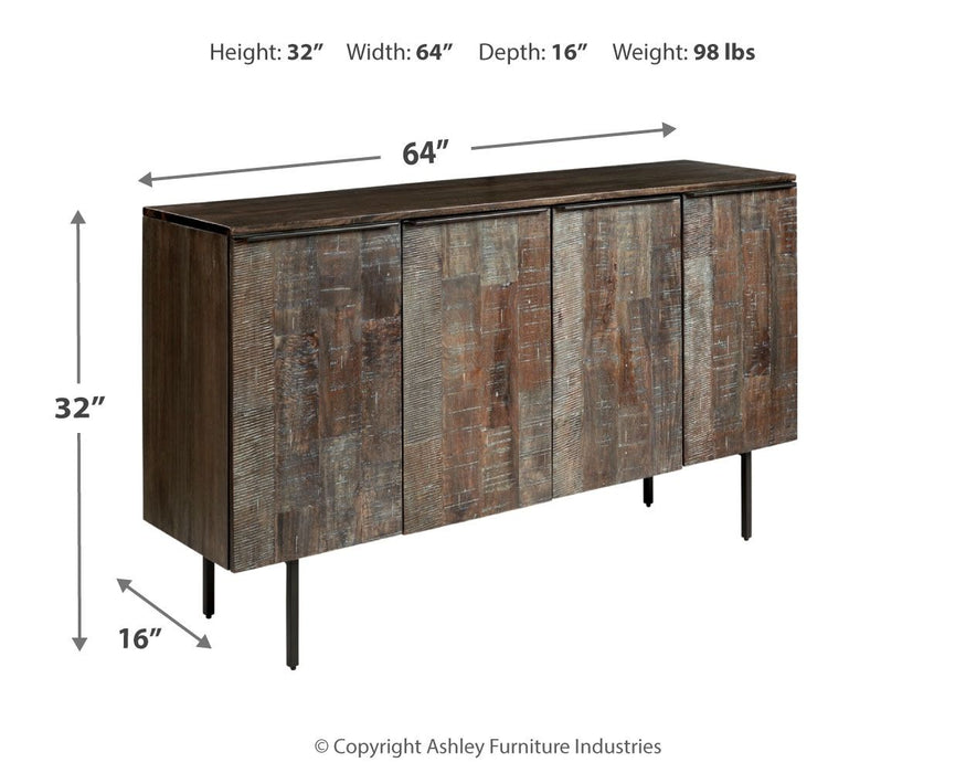 Graydon - Gray / Whitewash - Accent Cabinet Unique Piece Furniture