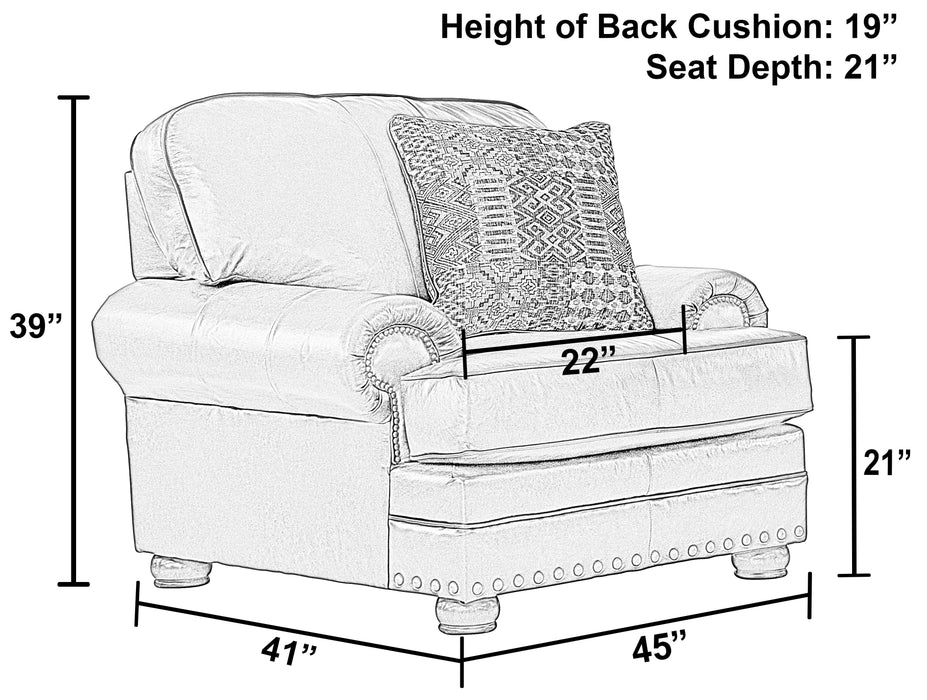 Roberto Chair Cocoa Leather Quick Shipping Available at Unique