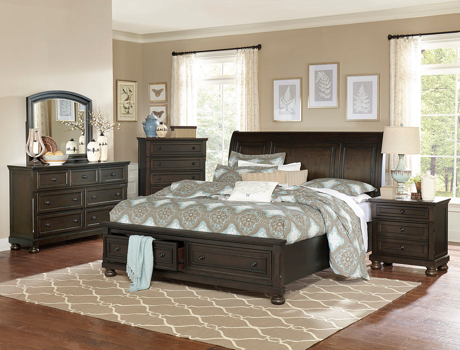 Traditional Design Bedroom Furniture 1 Piece Dresser Of 7 Drawers Grayish Brown Finish Wooden Furniture
