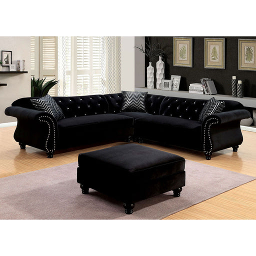 Jolanda - Sectional - Black Unique Piece Furniture