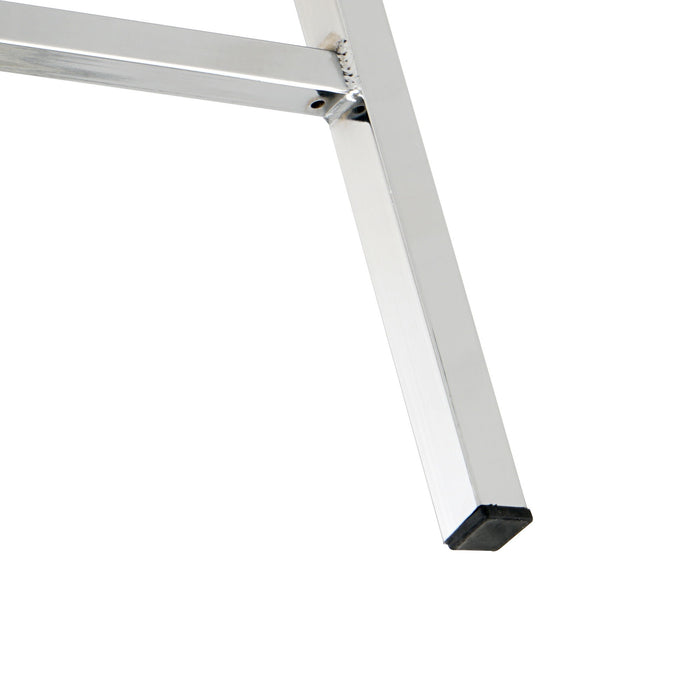 Modern Design High Counter Stool Electroplated Leg Kitchen Restaurant Black PU Bar Chair (Set of 2)