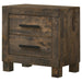Woodmont - 2-Drawer NightStand - Rustic Golden Brown Unique Piece Furniture
