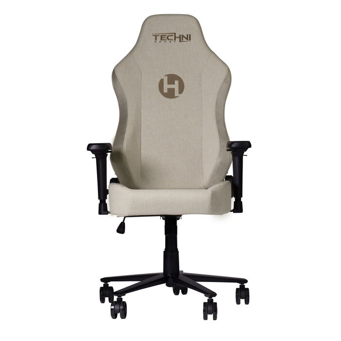 Techni Sport Fabric Memory Foam Gaming Chair Beige
