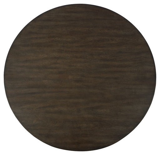 Wittland - Dark Brown - Round Dining Room Table Unique Piece Furniture